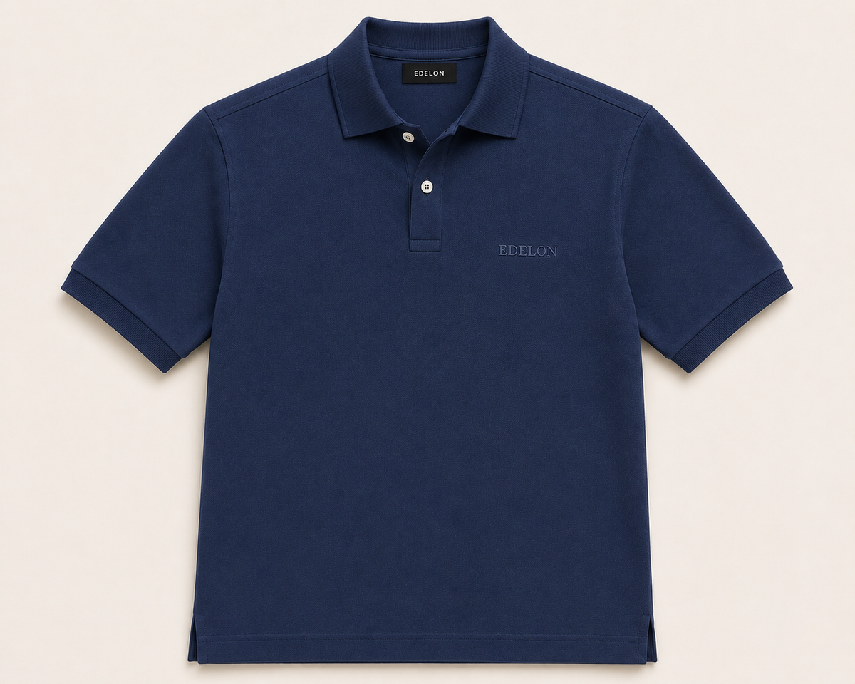 Edelon Premium Cotton Polo – Black