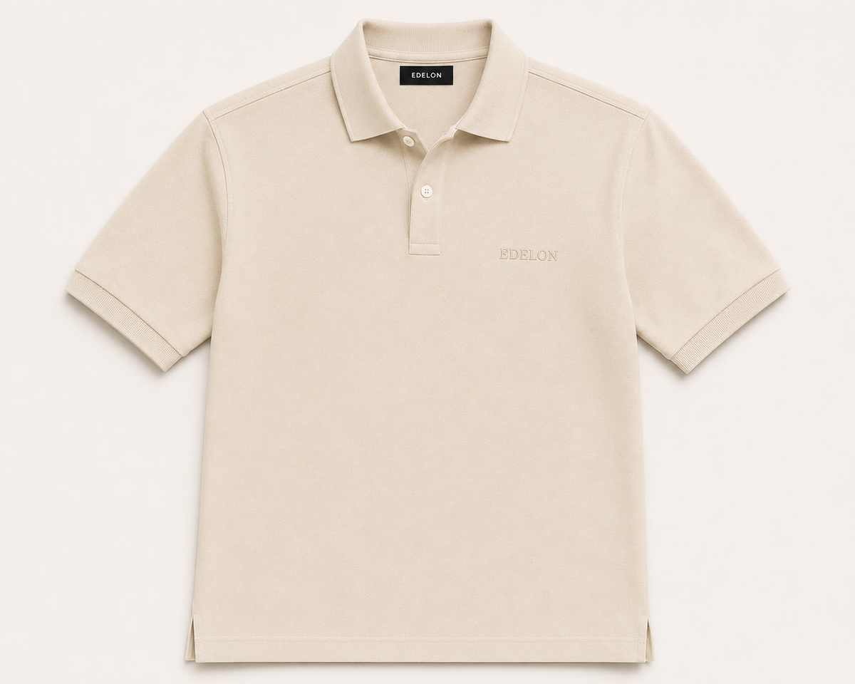 Edelon Premium Cotton Polo – Black